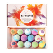 Bath Bombs 14 Pieces Of Explosive Salt Bath Ball Gift Box with Various Fragrance