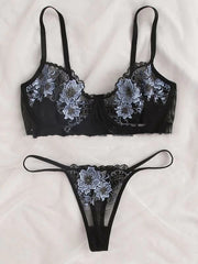 Embroidered Lace Lingerie