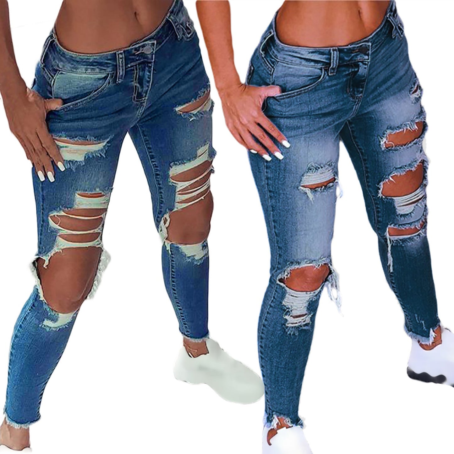 Sexy Style Ripped Jeans