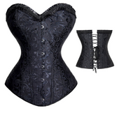 Leather halter corset