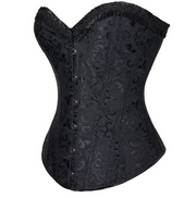 Leather halter corset