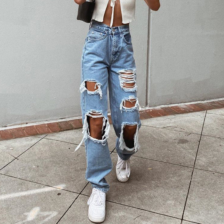 Sexy Women Ripped Jeans