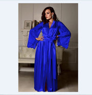 Silk Lace Sleeve Robe