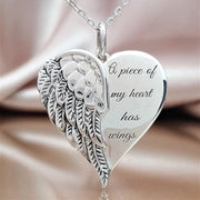 Jewelry Necklace European/American Angel Wings Lettering