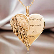 Jewelry Necklace European/American Angel Wings Lettering